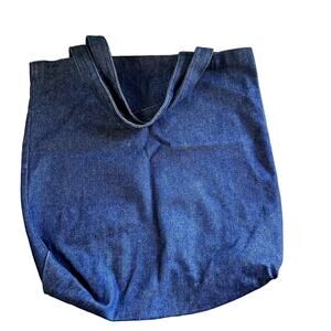 SKU 2094 Hirschberg Schultz & Co Denim Jean Tote Bag Purse 14x14" Denim blue